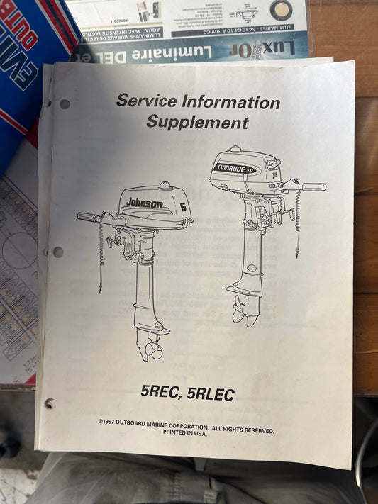 JOHNSON Evinrude Service  Information Supplement 1997 CR97-50