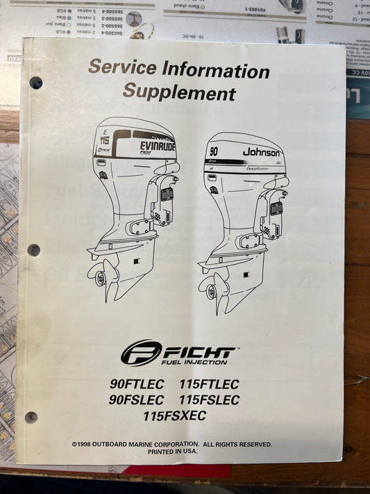 JOHNSON EVINRUDE SERVIVEC INFORMATION SUPPLEMENT 1998 CR98-05