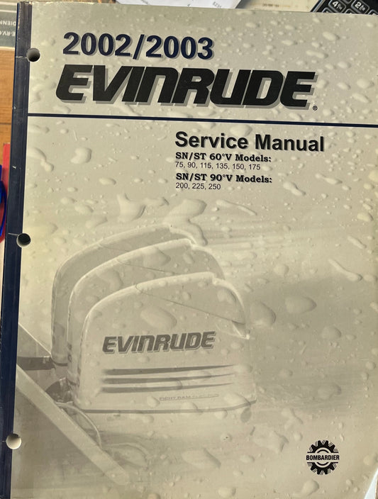 EVINRUDE OUTBOARD SERVICE MANUAL 2002/2003 P/N 5005259