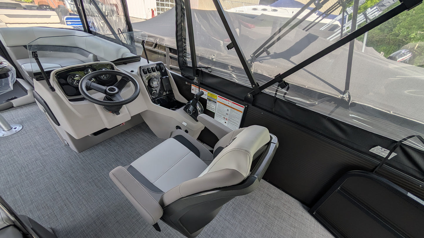 Princecraft Vectra 21 RL (2026) – Charcoal + White | Powered by Mercury 115 EXLPT PRO XS CT | sport package + camper top