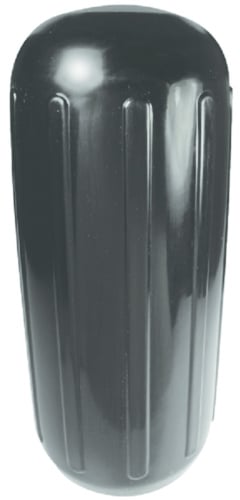 SEACHOICE - 79161 CENTER HOLE RIBBED FENDER BLACK 10" x 25"