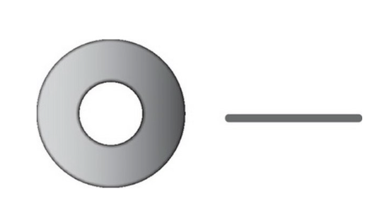 Seachoice B191 - Flat Washer #8
