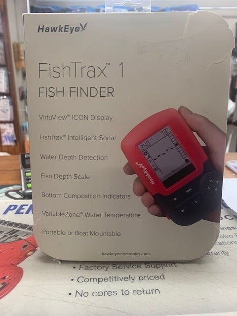 HAWEYE FISHTRAX 1 PORTABLE FISH FINDER VURTUVIEW ICON DISPLAY