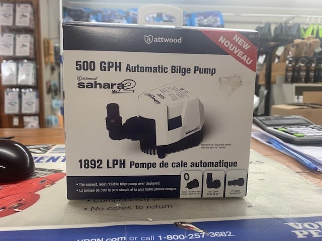 PUMP-SAHARA MK2 12V 500GPH 23-55057