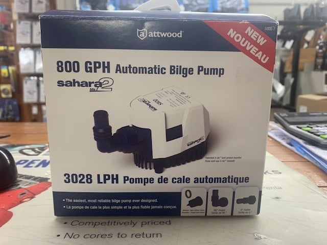 PUMP-SAHARA MK2 12V 800GPH 23-55087