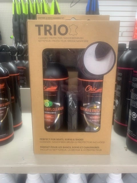 ChicShine 62817629541  - Leather and Vinyl Cleaning Kit (3 piece set)
