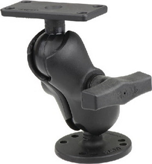 RAM  20224b202 - 1.5" Ball Mount with 2.5" Round Base, Short Arm