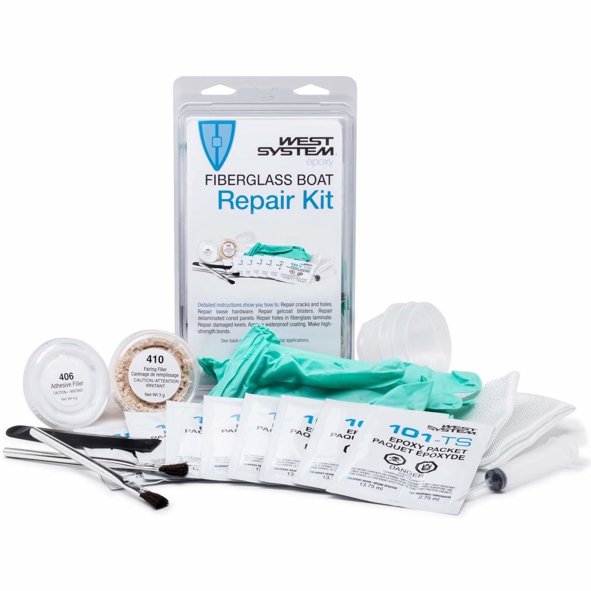WEST SYSTEM FIBERGLASS BOAT REPAIR KIT