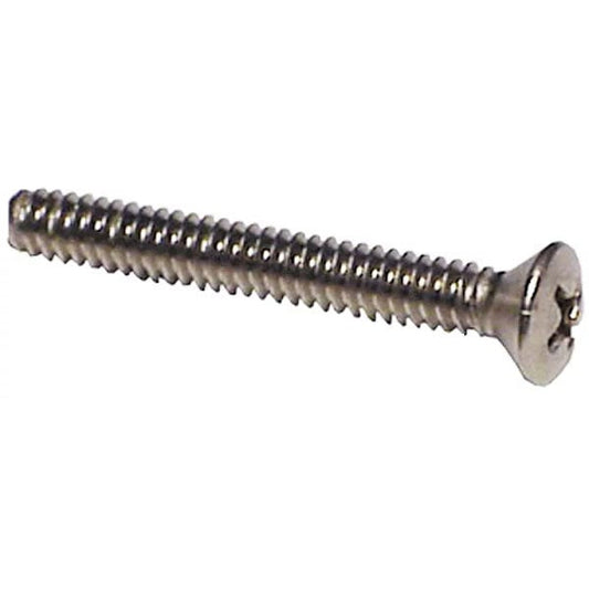 Seachoice B694 - Stainless Steel Phillips Machine Screw Oval Head 8-32 x 1” 1/2